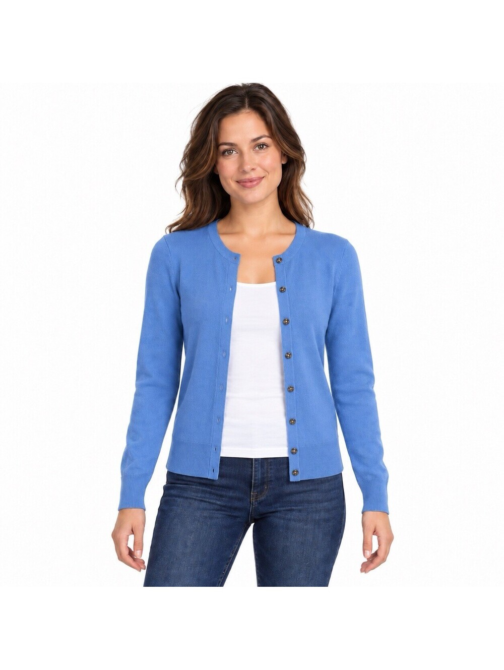 Gap Womenβs Blue Cardigan NWT Size Small 100% Cotton